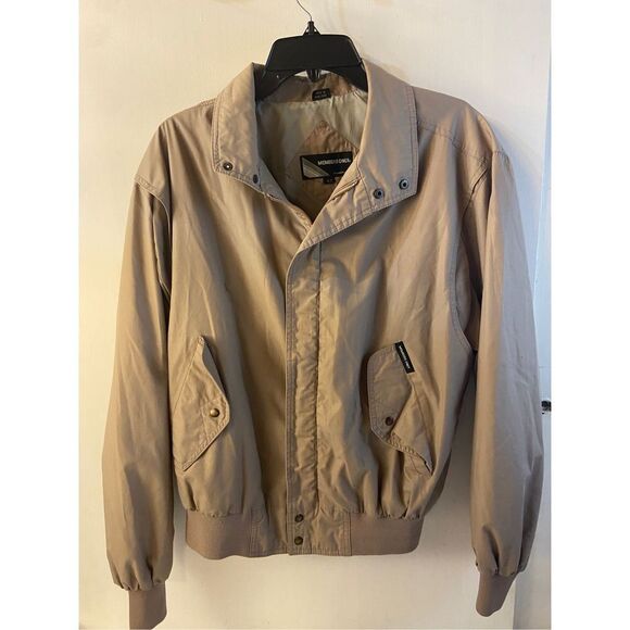 Members Only 42 Europa Craft Bomber Flight Jacket large brown lightweight jacket - Picture 1 of 9